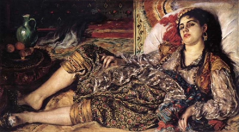Pierre-Auguste Renoir Odalisque ou Une Femme d Alger Norge oil painting art